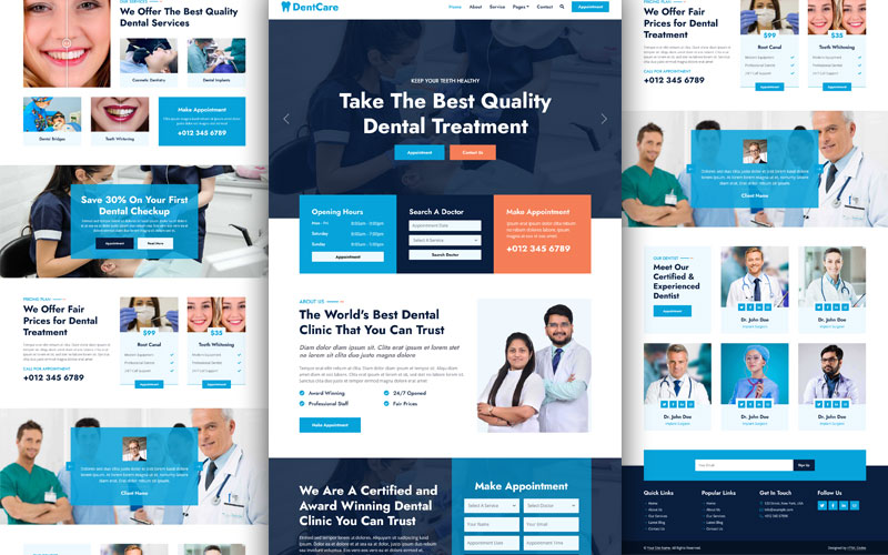 dental-clinic-website-template